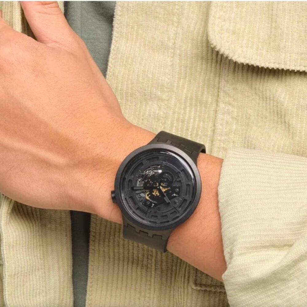 SWATCH Big Bold Bioceramic C-Black (SB03B100) NWT